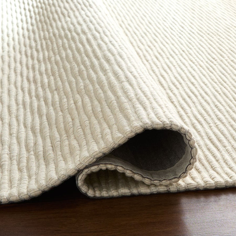 Lavin Rugs N1011 Jaya 2' x 3' Linear Rug, Natural Cream/White/Ivory