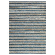 Lavin Rugs N1013 Sanika 2' x 3' Stripe Rug, Navy Blue/L.Grey/Blue - N1013-0203