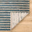 Lavin Rugs N1013 Sanika 5'3"x7'6" Stripe Rug, Navy Blue/L.Grey/Blue