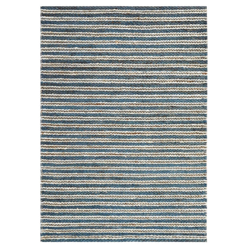 Lavin Rugs N1013 Sanika 6'7"x9'6" Stripe Rug, Navy Blue/L.Grey/Blue - N1013-0609