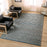 Lavin Rugs N1013 Sanika 7'10"x10'10" Stripe Rug, Navy/L.Grey/Blue