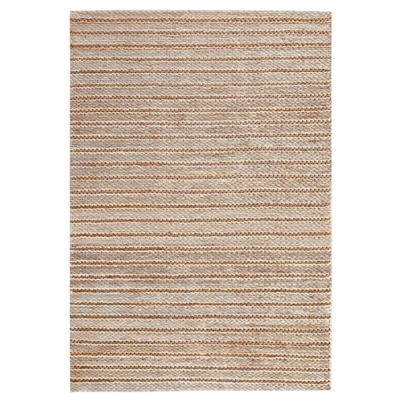 Lavin Rugs N1014 Sanika 2' x 3' Stripe Rug, Grey/Beige/Blue - N1014-0203