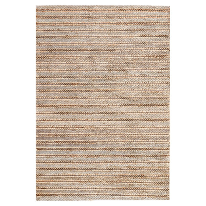 Lavin Rugs N1014 Sanika 2' x 3' Stripe Rug, Grey/Beige/Blue - N1014-0203