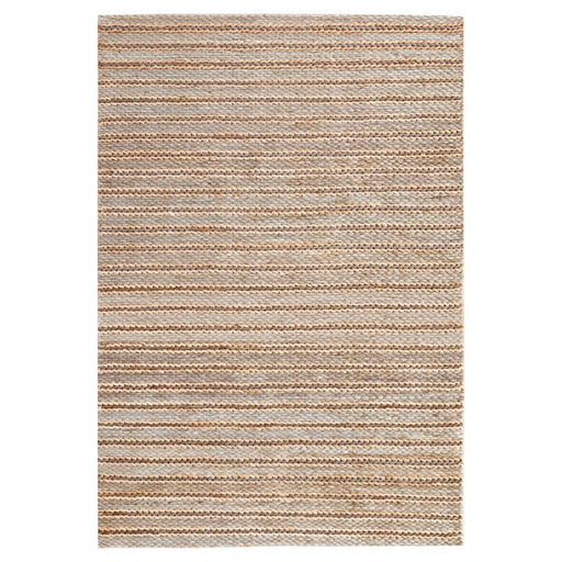 Lavin Rugs N1014 Sanika 6'7" x 9'6" Stripe Rug, Grey/Beige/Blue - N1014-0609