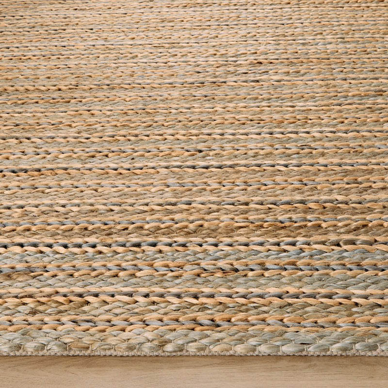 Lavin Rugs N1014 Sanika 7'10" x 10'10" Stripe Rug, Grey/Beige/Blue