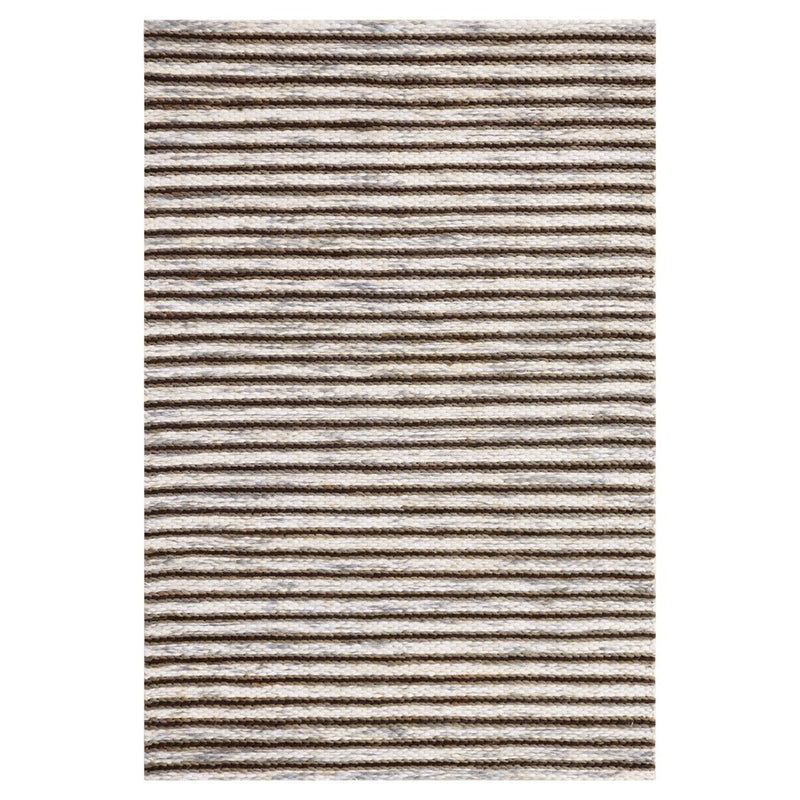 Lavin Rugs N1015 Sanika 2'x3' Stripe Rug, D.Grey/L.Grey/Silver/Blue - N1015-0203