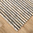 Lavin Rugs N1015 Sanika 6'7"x9'6" Stripe Rug, Grey/Silver/Blue