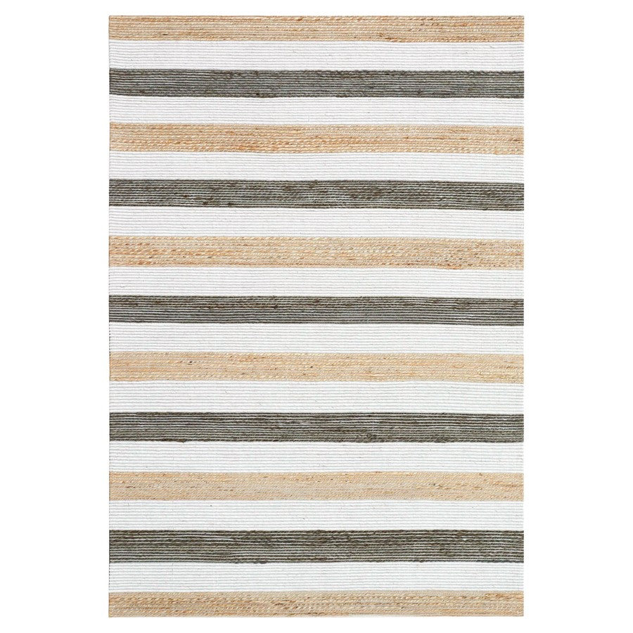 Lavin Rugs N1016 Jaya 2' x 3' Stripe Rug, Cream Black/Neutral - N1016-0203