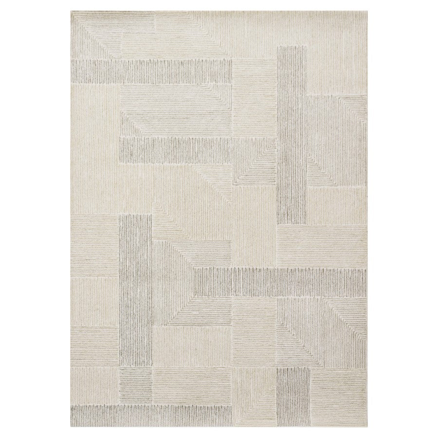 Lavin Rugs N2001 Sachin 2' x 3' Geometric Rug, Grey Beige/Neutral - N2001-0203