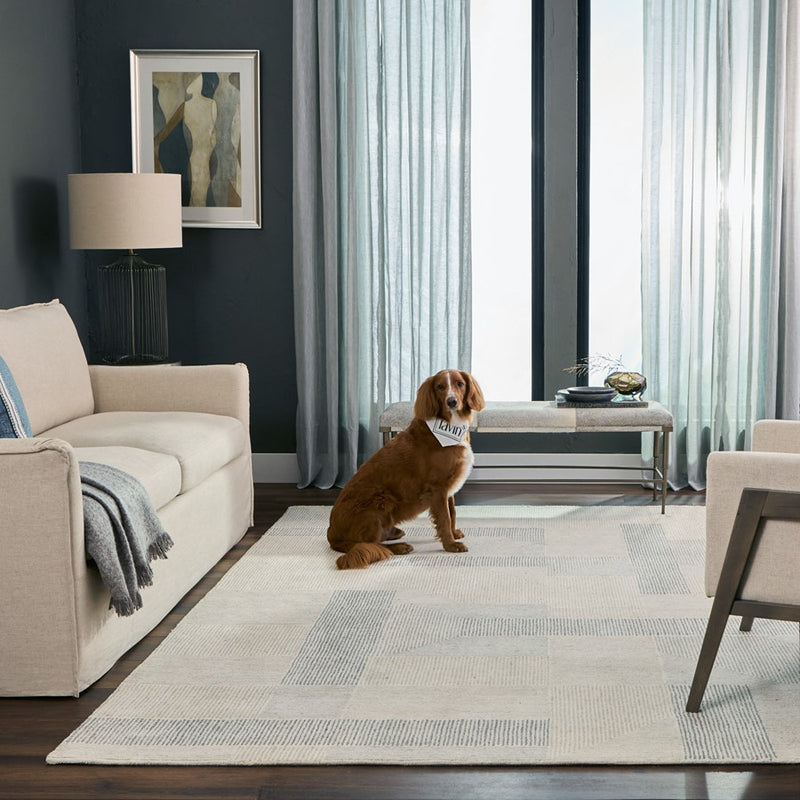 Lavin Rugs N2001 Sachin 2' x 3' Geometric Rug, Grey Beige/Neutral