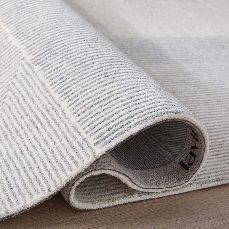 Lavin Rugs N2001 Sachin 2' x 3' Geometric Rug, Grey Beige/Neutral