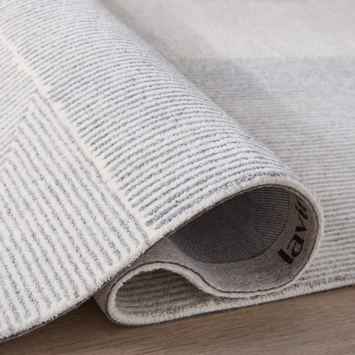 Lavin Rugs N2001 Sachin 9'10" x 13'2" Geo Rug, Grey Beige/Neutral