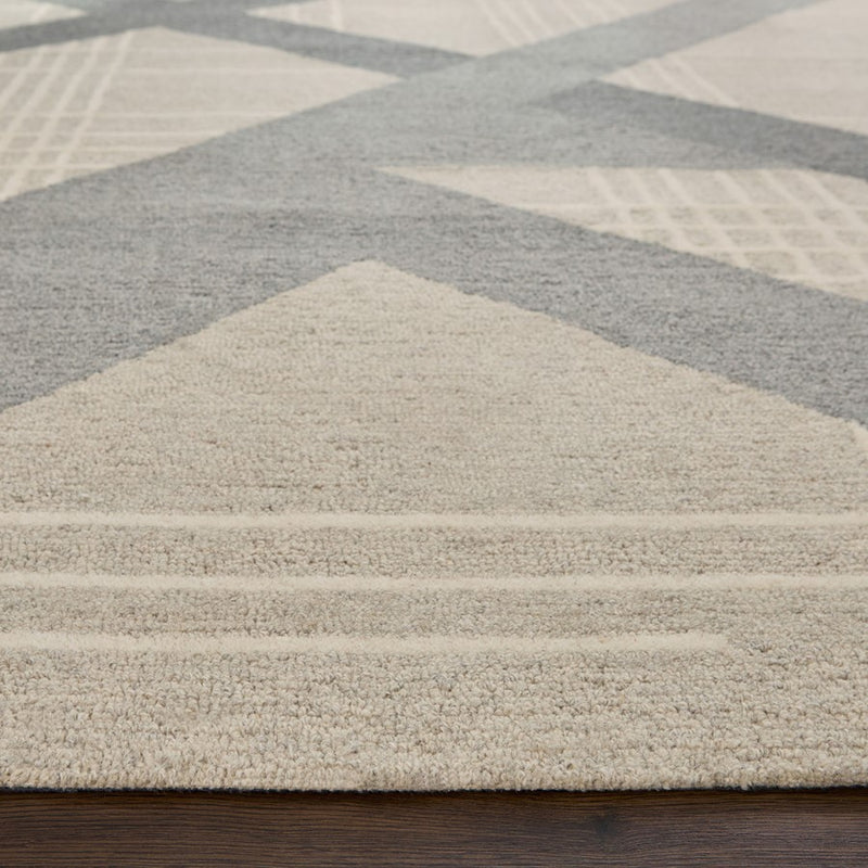 Lavin Rugs N2002 Sachin 2' x 3' Geo Rug, Grey Beige/Grey/ Neutral