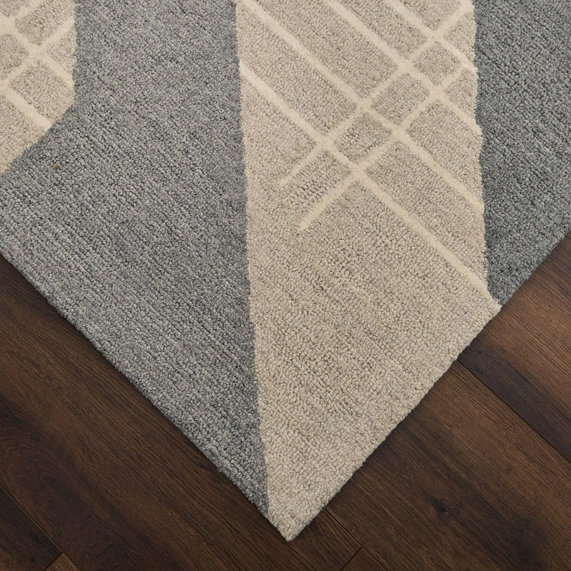 Lavin Rugs N2002 Sachin 2' x 3' Geo Rug, Grey Beige/Grey/ Neutral