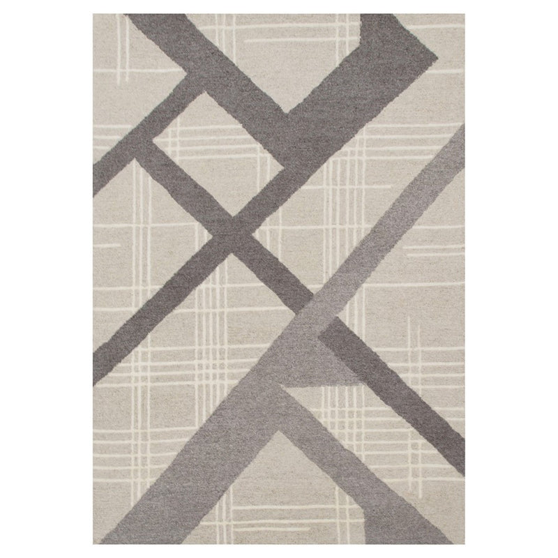 Lavin Rugs N2002 Sachin 6'7"x9'6" Geo Rug, Grey Beige/Grey/Neutral - N2002-0609
