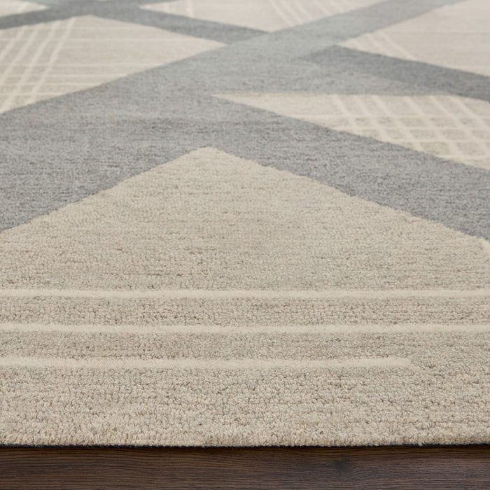 Lavin Rugs N2002 Sachin 7'10"x10'10" Geo Rug, Beige/Grey/Neut