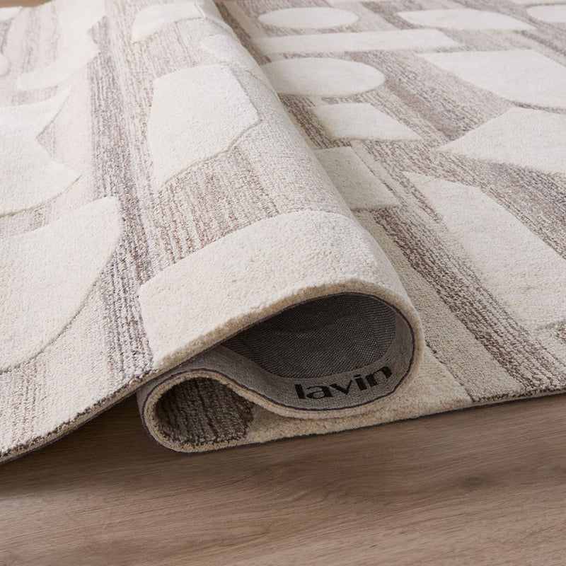 Lavin Rugs N2003 Sachin 2' x 3' Geometric Rug, Beige Cream/Neutral