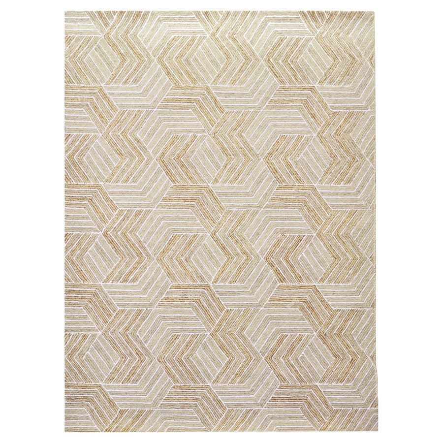 Lavin Rugs N2005 Sachin 2' x 3' Geometric Rug, Grey Beige/Brown - N2005-0203