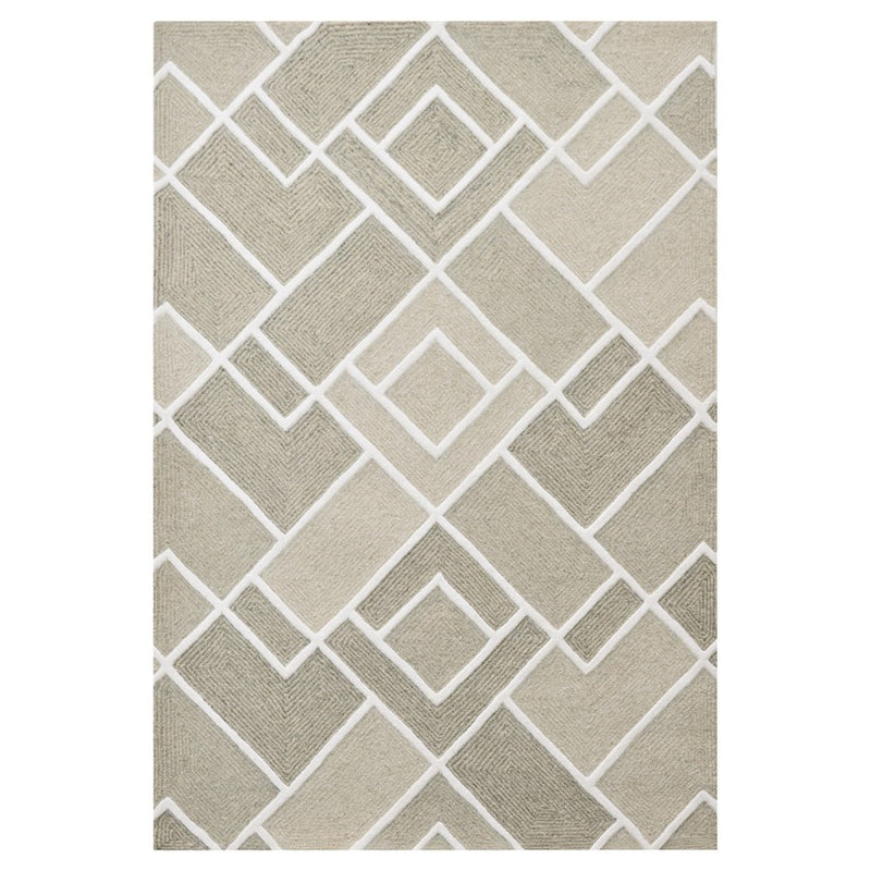 Lavin Rugs N2006 Sachin 2' x 3' Geo Rug, Grey Beige/Grey/ Neutral - N2006-0203