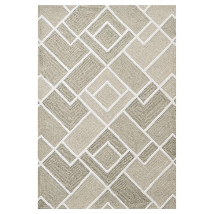 Lavin Rugs N2006 Sachin 5'3"x7'6" Geo Rug, Grey Beige/Grey/Neutral - N2006-0507