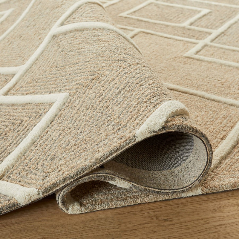 Lavin Rugs N2006 Sachin 9'10"x13'2" Geo Rug, Beige/Grey/Neut