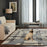Lavin Rugs N2007 Sachin 7'10" x 10'10" Geo Rug, Grey/Black/White