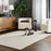 Lavin Rugs N3001 Brinda 7'10"x10'10" Mono Rug, Ivory Silver/Neutral