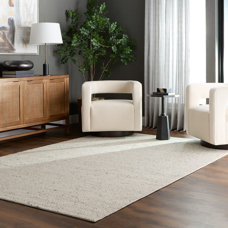 Lavin Rugs N3003 Brinda 5'3" x 7'6" Mono Rug, Silver Beige/Neutral