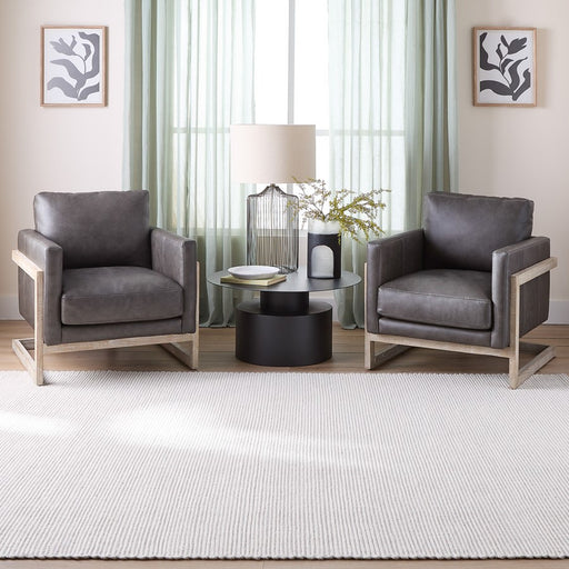 Lavin Rugs N3004 Saira 5'3" x 7'6" Mono Rug, Ivory Silver/Neutral