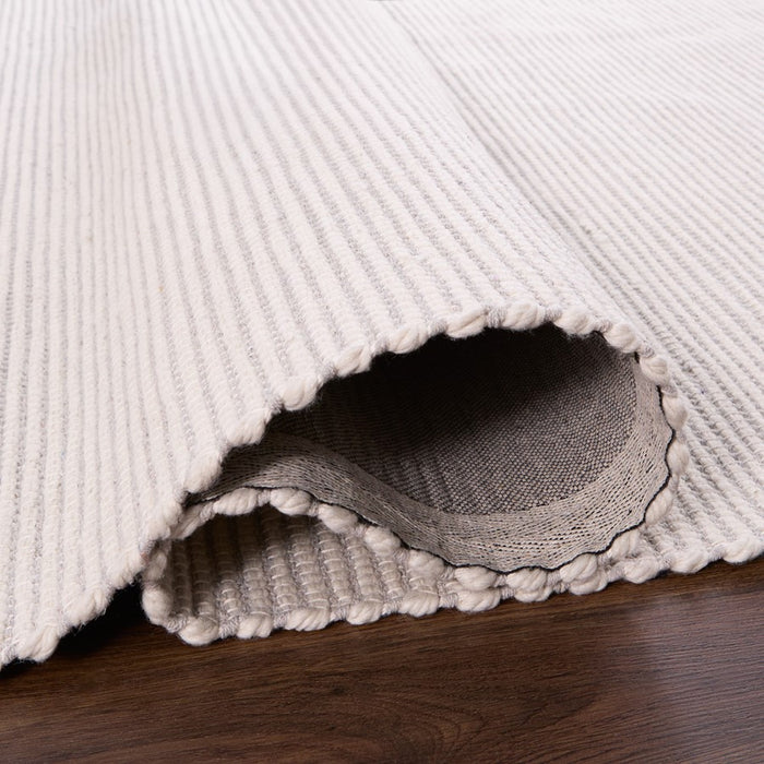 Lavin Rugs N3004 Saira 5'3" x 7'6" Mono Rug, Ivory Silver/Neutral