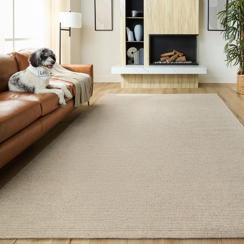 Lavin Rugs N3005 Saira 2' x 3' Mono Rug, Silver Beige/Neutral
