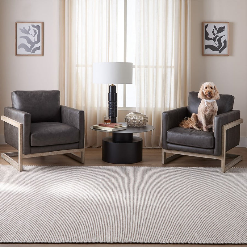 Lavin Rugs N3006 Saira 2' x 3' Mono Rug, Ivory Beige/Neutral
