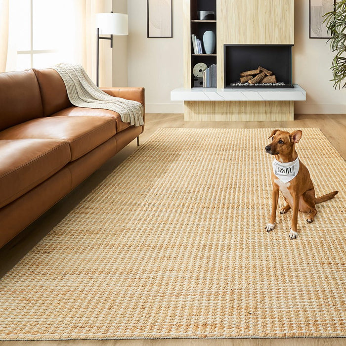 Lavin Rugs N3008 Chara 6'7" x 9'6" Mono Rug, Ivory Beige/Neutral