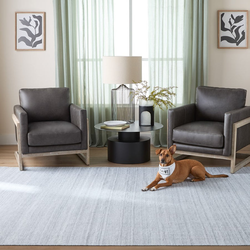 Lavin Rugs N4003 Kiran 2' x 3' Monochromatic Rug, L.Grey/L.Grey