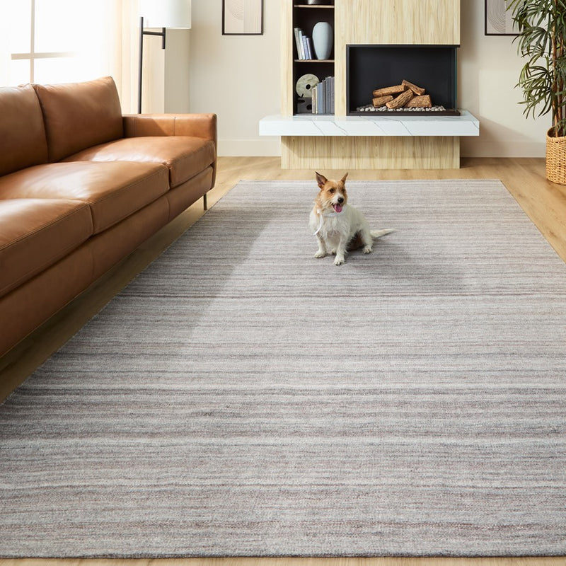 Lavin Rugs N4005 Kiran 2' x 3' Monochromatic Rug, Ash/Dark Grey