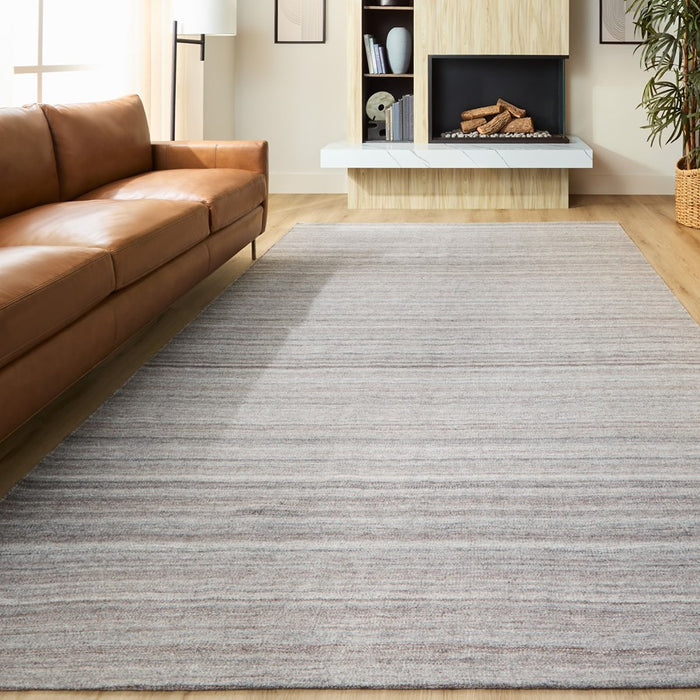 Lavin Rugs N4005 Kiran 5'3" x 7'6" Monochromatic Rug, Ash/Dark Grey