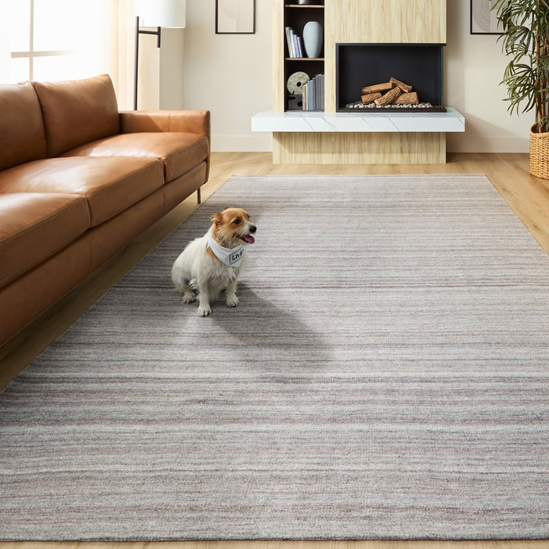 Lavin Rugs N4005 Kiran 6'7" x 9'6" Monochromatic Rug, Ash/Dark Grey