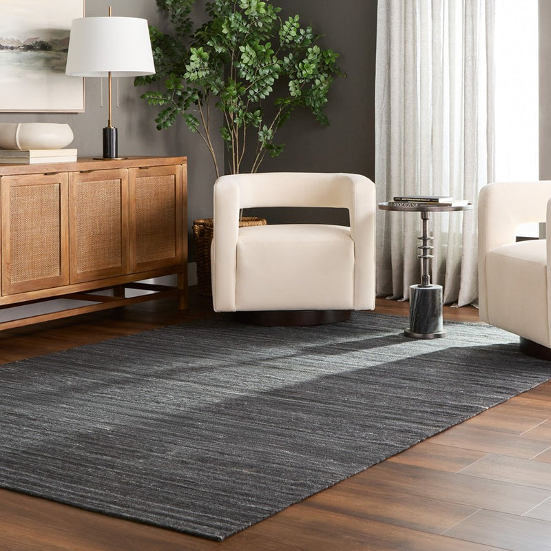 Lavin Rugs N4006 Kiran 2' x 3' Monochromatic Rug, D.Grey/D.Grey