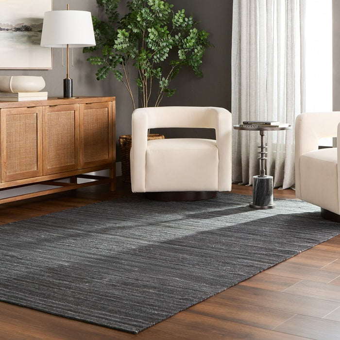 Lavin Rugs N4006 Kiran 2' x 3' Monochromatic Rug, D.Grey/D.Grey