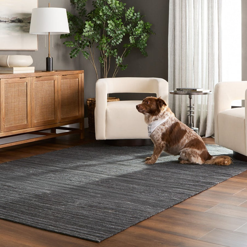 Lavin Rugs N4006 Kiran 2' x 3' Monochromatic Rug, D.Grey/D.Grey