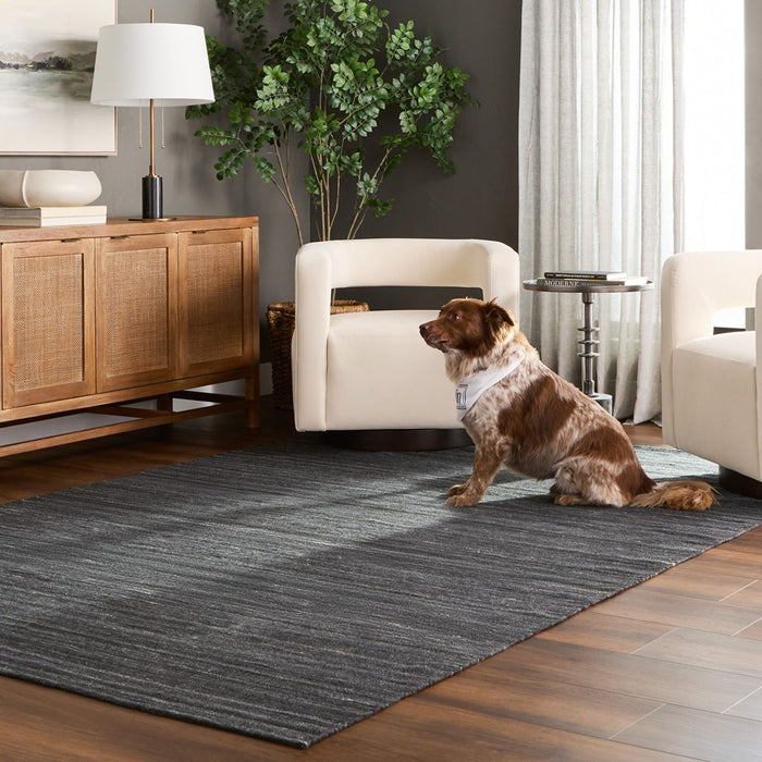 Lavin Rugs N4006 Kiran 2' x 3' Monochromatic Rug, D.Grey/D.Grey