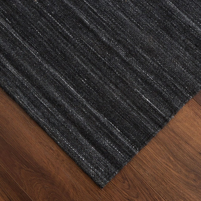 Lavin Rugs N4006 Kiran 5'3" x 7'6" Monochromatic Rug, D.Grey/D.Grey
