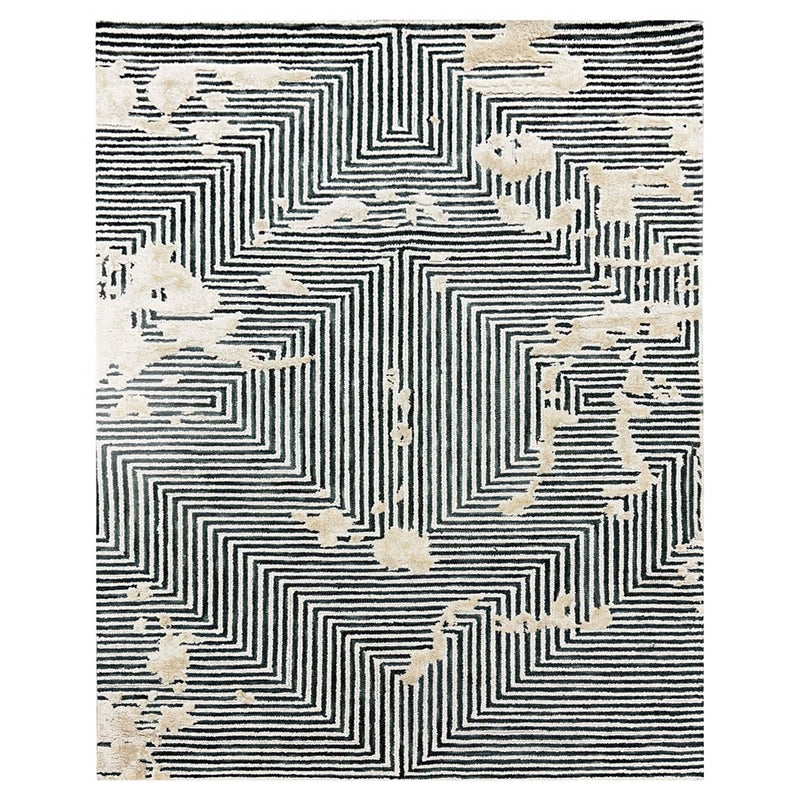 Lavin Rugs N5003 Vani 2' x 3' Geo Rug, Grey Beige/Black/Natural - N5003-0203
