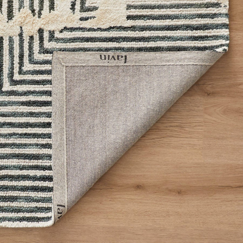 Lavin Rugs N5003 Vani 2' x 3' Geo Rug, Grey Beige/Black/Natural