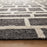 Lavin Rugs N5007 Myra 5'3" x 7'6" Geo Rug, Grey Beige/Black/White