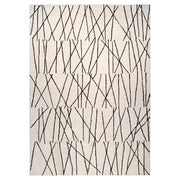 Lavin Rugs N5008 Myra 6'7" x 9'6" Linear Rug, Charcoal/Black/White - N5008-0609