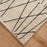 Lavin Rugs N5008 Myra 6'7" x 9'6" Linear Rug, Charcoal/Black/White