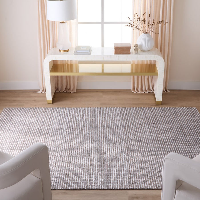 Lavin Rugs N5009 Myra 6'7" x 9'6" Checkerboard Rug, Ivory/Neutral