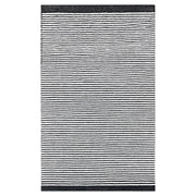 Lavin Rugs N5010 Myra 2' x 3' Stripe Rug, Beige Grey/Black/White - N5010-0203
