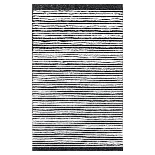Lavin Rugs N5010 Myra 7'10" x 10'10" Stripe Rug, Beige/Black/White - N5010-0811